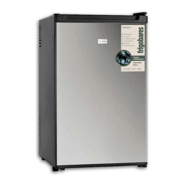 Frigobar Vondom Rfg170 78 L Con Motor Compresor Color Acero Inoxidable