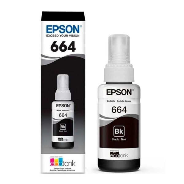 Botella de Tinta Epson T664120-AL Negro