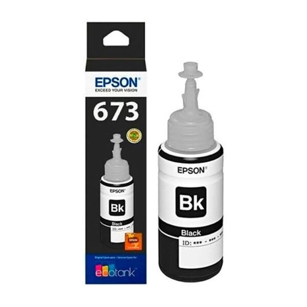 Botella de Tinta Epson T673120-AL Negro Botella de Tinta Epson T673120-AL Negro