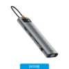 Accesorios Hub Usb 11 In 1 Usb C A Usb C PD / Hdmi 4k x2 / VGA / Usb 3.0 x3 / RJ45 / SD / MicroSD / Jack 3.5 / Baseus, d Accesorios Hub Usb 11 In 1 Usb C A Usb C PD / Hdmi 4k x2 / VGA / Usb 3.0 x3 / RJ45 / SD / MicroSD / Jack 3.5 / Baseus, d