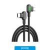 Accesorios Cable Usb Mcdodo Degree Tipo C A Tipo C 90 1.5M, vista lateral Accesorios Cable Usb Mcdodo Degree Tipo C A Tipo C 90 1.5M, vista lateral