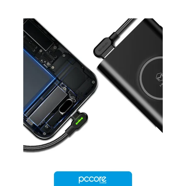 Accesorios Cable Usb Mcdodo Degree Tipo A A Tipo C 90 1.8M, detalle