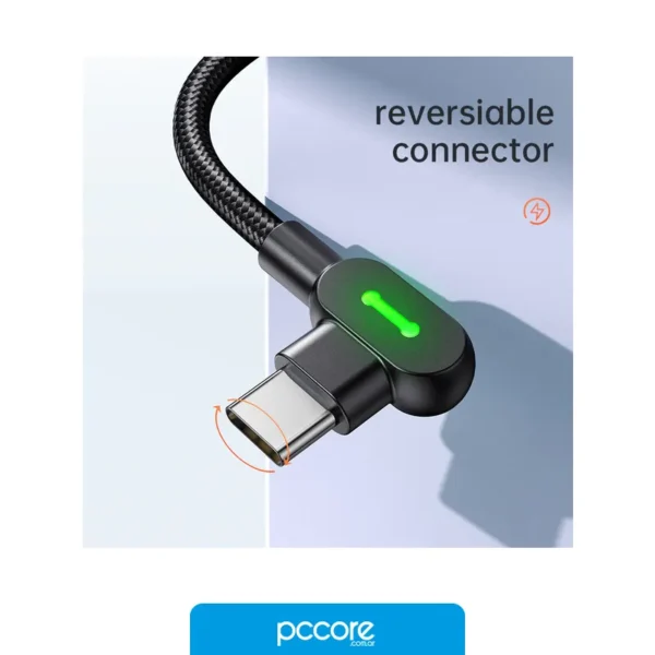 Accesorios Cable Usb Mcdodo Degree Tipo C A Tipo C 90 2M, vista frontal