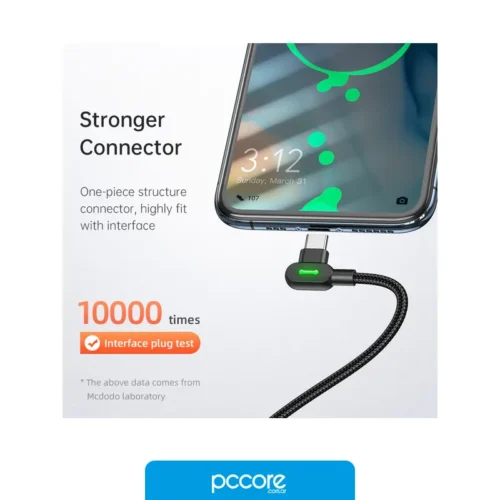 Cable Usb Mcdodo Degree Tipo C A Tipo C 90 2M Cable Usb Mcdodo Degree Tipo C A Tipo C 90 2M