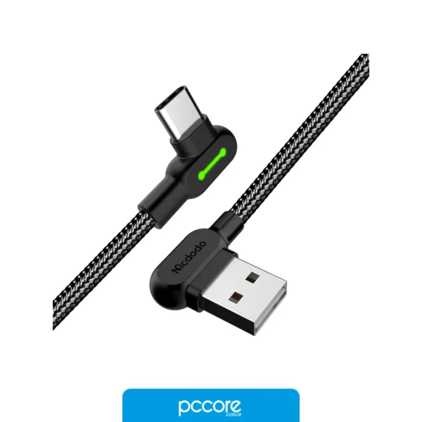 Accesorios Cable Usb Mcdodo Degree Tipo A A Tipo C 90 3M, vista frontal