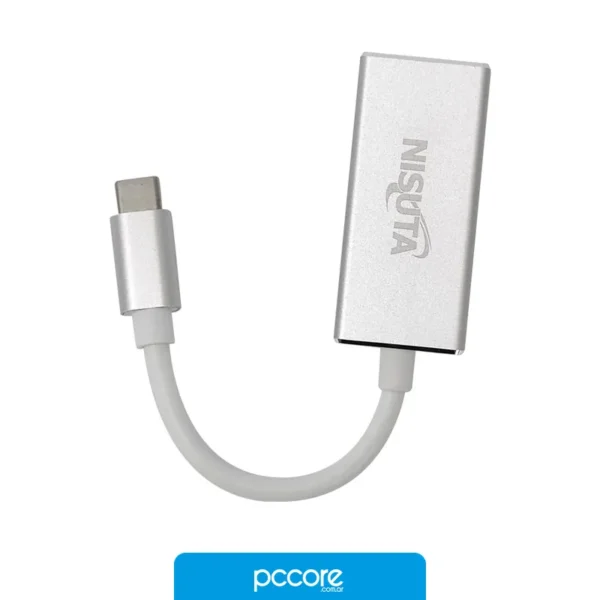 Conversor Nisuta Usb Tipo C 3.1 A DisplayPort NS-USBCDP