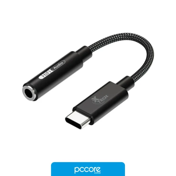 Adaptador Xtech, Usb C macho a 3,5mm Auricular , L