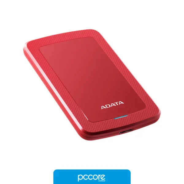 Almacenamiento Disco Externo Adata 1TB AHV320 3.2 Red, vista frontal Almacenamiento Disco Externo Adata 1TB AHV320 3.2 Red, vista frontal