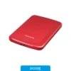 Almacenamiento Disco Externo Adata 1TB AHV320 3.2 Red, vista lateral Almacenamiento Disco Externo Adata 1TB AHV320 3.2 Red, vista lateral