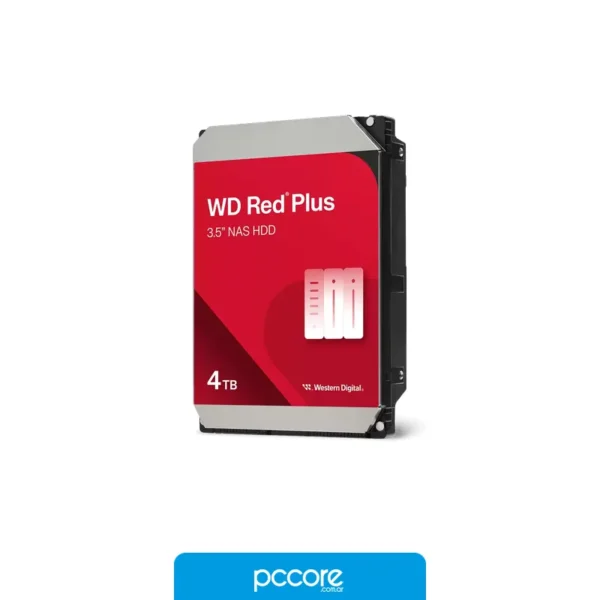 Almacenamiento Interno Disco Interno HDD WESTERN DIGITAL Red Plus 4TB 3.5" SATA 3.0 5400rpm