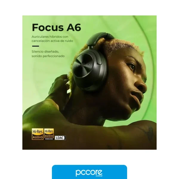 Audio Auriculares OneOdio Focus A6 Hi Res Bluetooth 6.0 LDAC ANC, detalle Audio Auriculares OneOdio Focus A6 Hi Res Bluetooth 6.0 LDAC ANC, detalle