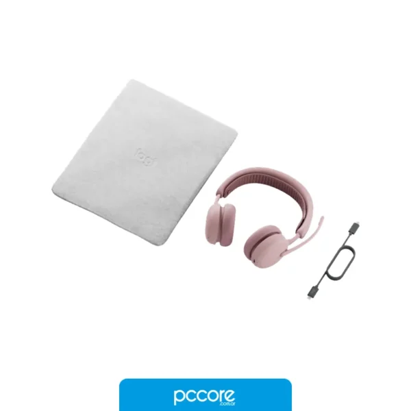 Audio Auricular Inalámbrico Logitech Zone 2 Rosa, detalle Audio Auricular Inalámbrico Logitech Zone 2 Rosa, detalle