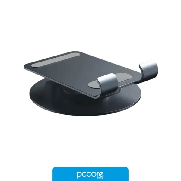 Base Para Celular Genius G-Stand M100 Aluminio, vista lateral Base Para Celular Genius G-Stand M100 Aluminio, vista lateral