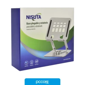 Tecnología, notebooks y computadoras en Córdoba | pccore Bases para Notebook Base Para Notebook Nisuta 8-16 Aluminio Rotacion NS-CN7M, vista frontal