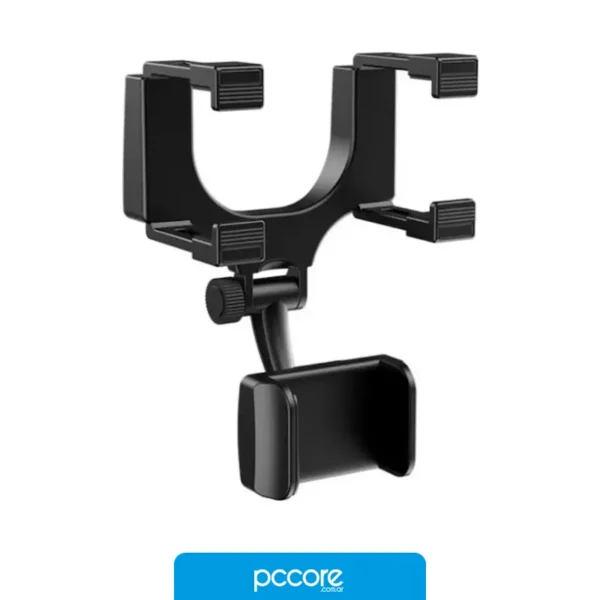 Bases para Notebook Soporte Auto Para Celular XO Para Espejo Retrovisor Ajustable C70, vista lateral