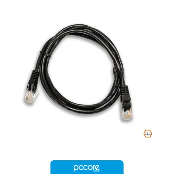 Cable GLC Utp Cat6 2.4 Mts negro