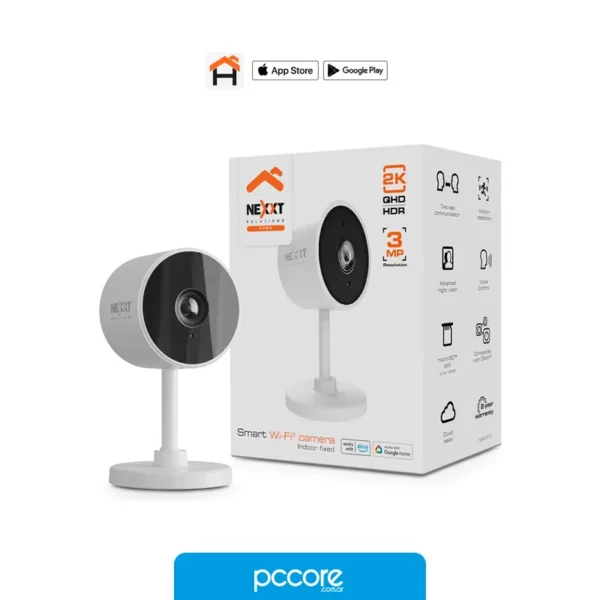 Cámaras de Seguridad Nexxt Camara Fija interior 2k 3mp, vista frontal Cámaras de Seguridad Nexxt Camara Fija interior 2k 3mp, vista frontal