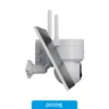 Cámaras de Seguridad Camara Nexxt int PTZ con panel solar Wi-Fi para exter, vista frontal
