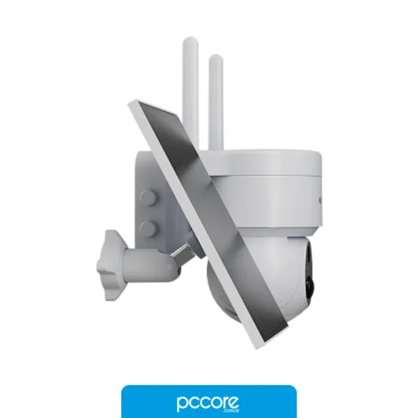 Cámaras de Seguridad Camara Nexxt int PTZ con panel solar Wi-Fi para exter, vista frontal