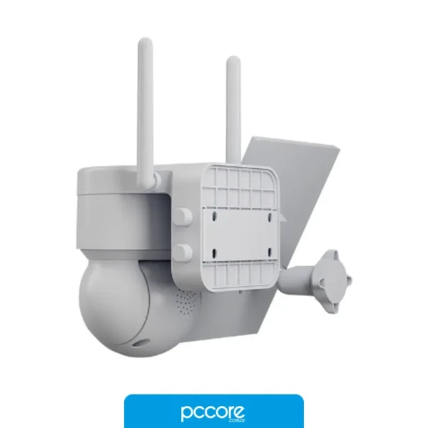 Cámaras de Seguridad Camara Nexxt int PTZ con panel solar Wi-Fi para exter, vista lateral