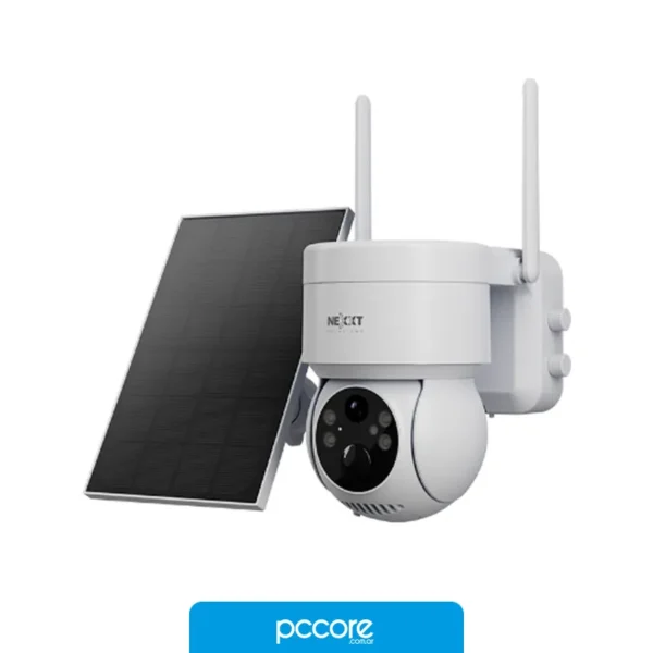 Camara Nexxt  int PTZ con panel solar Wi-Fi para exter