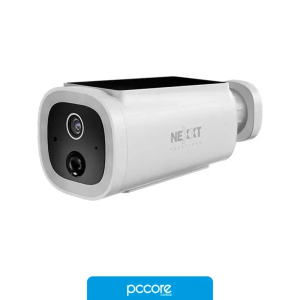 Cámaras de Seguridad Camara Nexxt int Wifi con panael solar, vista frontal Cámaras de Seguridad Camara Nexxt int Wifi con panael solar, vista frontal