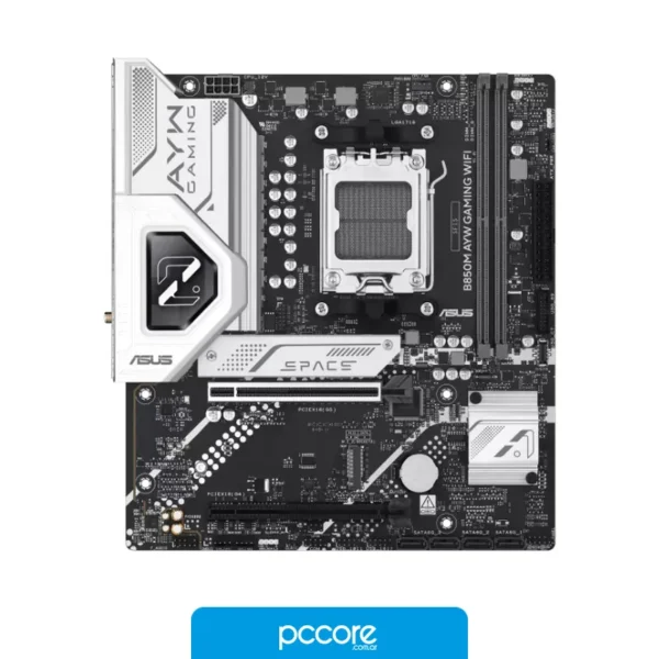Componentes de PC Motherboard Asus B850M AYW Gaming Wifi DDR5 AM5 Box, vista posterior