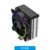 Componentes de PC Cooler Fan CPU Gamemax Gamma 500 ARGB, vista lateral