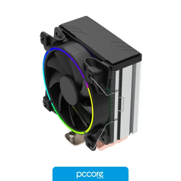 Componentes de PC Cooler Fan CPU Gamemax Gamma 500 ARGB, vista lateral