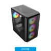 Componentes de PC Gabinete Raptor Infinity Mesh TG X2 Mid-Tower RGB Fan x 4, vista frontal
