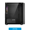 Componentes de PC Gabinete Raptor Infinity Mesh TG X2 Mid-Tower RGB Fan x 4, vista lateral
