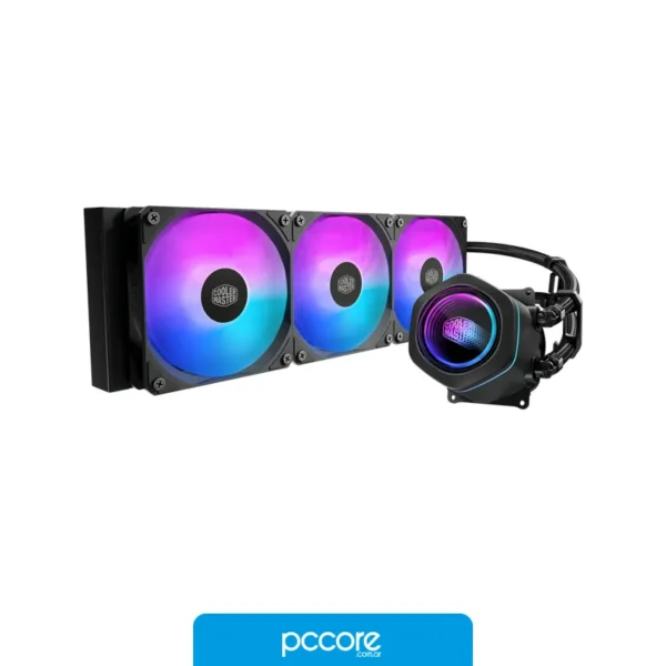 Water Cooler Cooler Master MasterLiquid Core Nex 360 3 Fans 120mm ARGB White