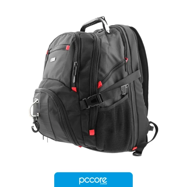 Mochilas Mochila Xtech,Battlestash, Gamer, 17", 18 kg, Neg, vista lateral Mochilas Mochila Xtech,Battlestash, Gamer, 17", 18 kg, Neg, vista lateral