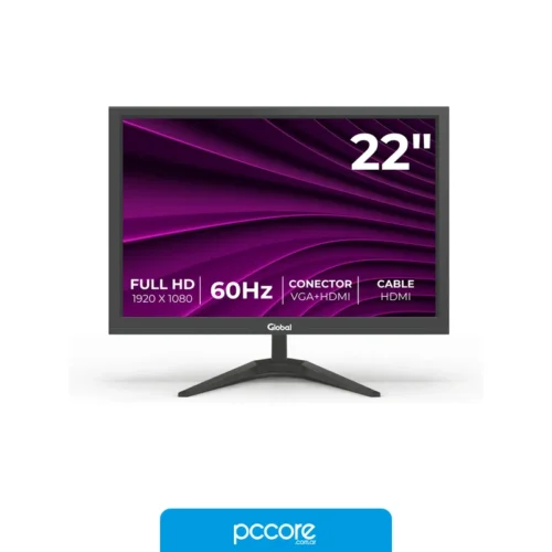 Monitor 22 Global Office 22 FHD HDMI Fuente externa