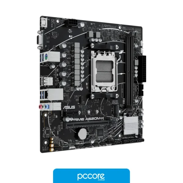 Motherboards Motherboard ASUS PRIME A620M-K AM5 DDR5, detalle Motherboards Motherboard ASUS PRIME A620M-K AM5 DDR5, detalle