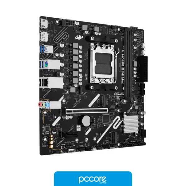 Motherboards Motherboard ASUS PRIME B840M-R AM5 DDR5, vista frontal Motherboards Motherboard ASUS PRIME B840M-R AM5 DDR5, vista frontal