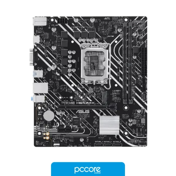 Motherboards Motherboard (1700) GIGABYTE H610M K V2 DDR5, vista posterior
