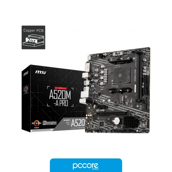Motherboards Motherboard MSI A520M-A PRO AM4 DDR4 Motherboards Motherboard MSI A520M-A PRO AM4 DDR4