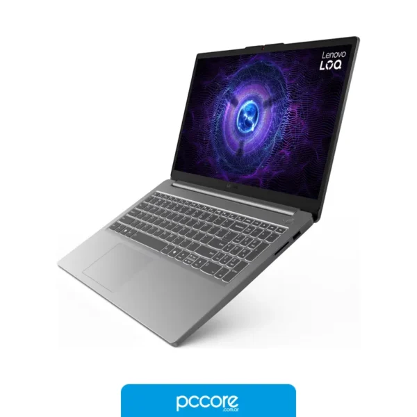 Notebooks Notebook Lenovo LOQ 15.6FHD I5 8GB SSD512GB RTX3050 W11, vista lateral