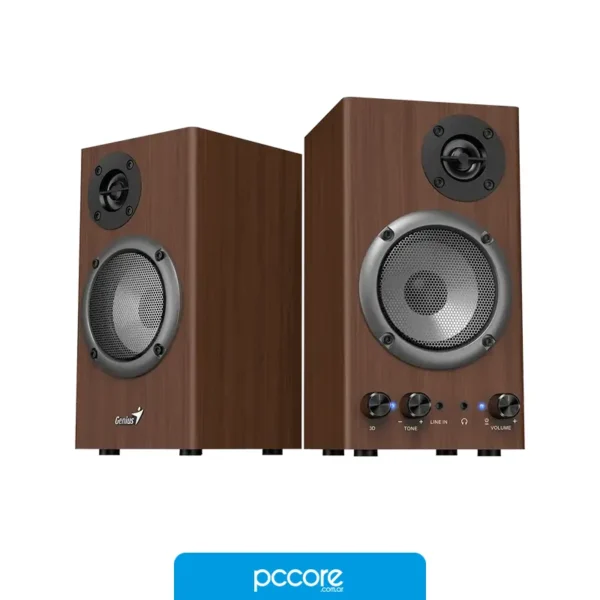 Parlante Genius SP-HF500B 16W Usb Wood 220V Miniplug