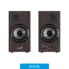 Parlantes Parlante Genius SP-HF520 20W Usb Wood Pine 220V BT Miniplug, vista lateral