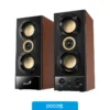 Parlantes Parlante Genius SP-HF800 20W BT Madera Negro 220v, vista lateral