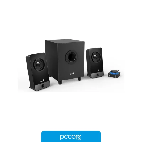 Parlantes Parlante Genius SW-2.1 300x 10W Black, vista lateral Parlantes Parlante Genius SW-2.1 300x 10W Black, vista lateral