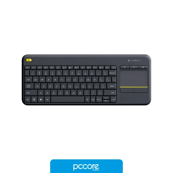 Perifericos Teclado Logitech K400 Plus Inalambrico Mouspad TV, vista frontal