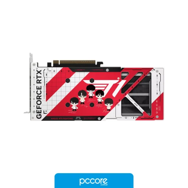 Placas de Video Placa de Video ASUS NVIDIA GeForce T1 RTX5060TI 08, vista lateral Placas de Video Placa de Video ASUS NVIDIA GeForce T1 RTX5060TI 08, vista lateral