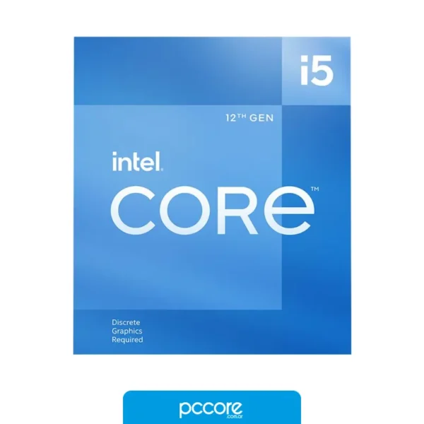 Procesadores Procesador INTEL Core i5-12400 2.50GHz LGA1700 DDR4/DDR5, vista lateral
