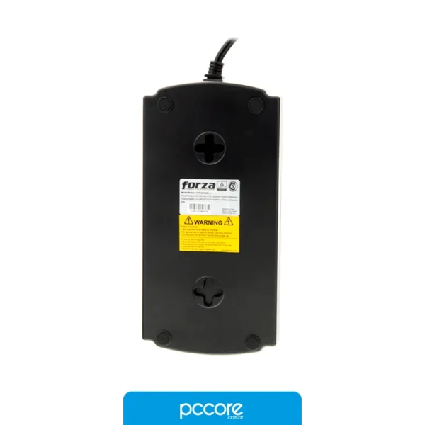 Protector Tensión FSP FORZA 2200W 6 Tomas, vista lateral