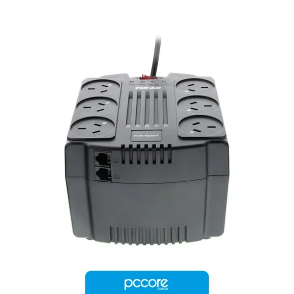 Sin categorizar Estabilizador Forza FVR-1602A 1600VA/800W, vista frontal
