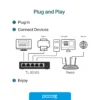 Switches Switch 5p Tp-Link 10/100/1000MB TL-SG105 Gigabit Acero, vista lateral Switches Switch 5p Tp-Link 10/100/1000MB TL-SG105 Gigabit Acero, vista lateral