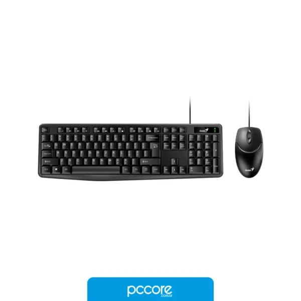 Teclado y Mouse c/Cable GENIUS KM-170 Negro